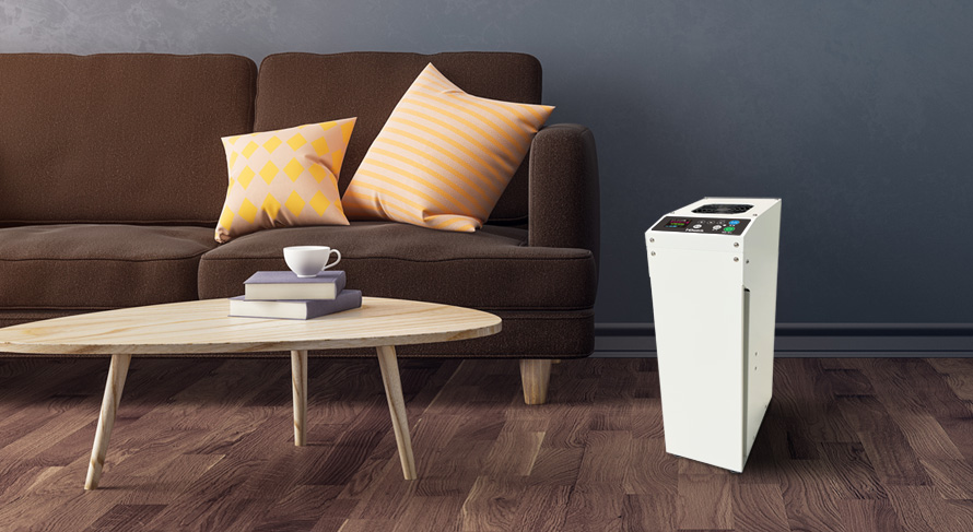 リビングに置いたエアネックス400L