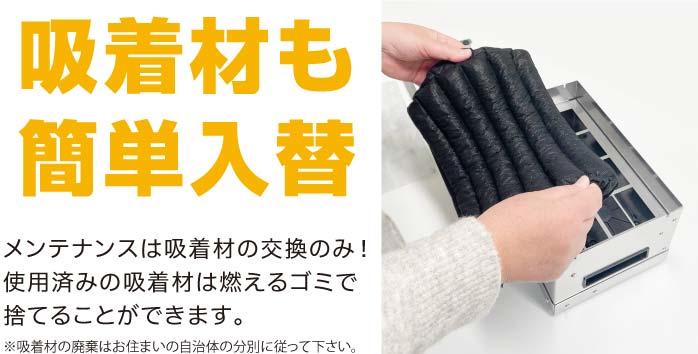 活性炭の入れ替え