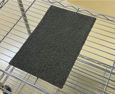 網などの上に置く